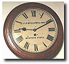 English Single Fusee Gallery Clock, c. 1890-1900.
