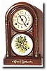 Shelf clock with music box that plays on the hour; c. 1900