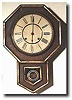 Waterbury Drop Trunck Schoolhouse Clock, c. 1885