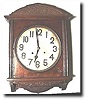 Carved Oak Cased Gallery wall clock, circa 1890