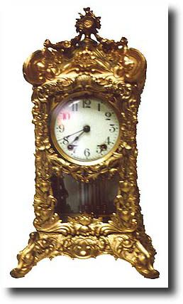 Ansonia Floral Crystal Regulator — Antique Clocks Price Guide