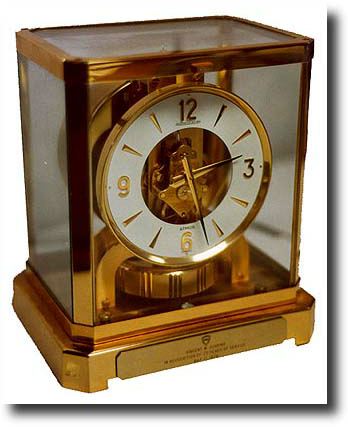 Swiss Atmos Presentation Clock — Antique Clocks Price Guide