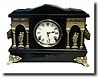 Sessions Black Mantle Clock