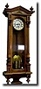 German Two Weight Wall Clock