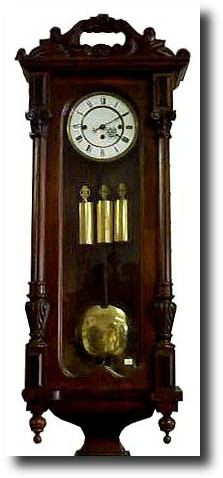 German Three Weight Wall Clock — Antique Clocks Price Guide