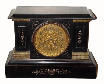 C.1902, Seth Thomas, Enameled Iron Shelf clock, ÓModel No. 616Ò, 8-day time and strike. — Antique Clocks Price Guide