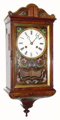 C.1869, (dated label on rear) German, 8-Day Fusee Cuckoo clock in an architectural case, less pendulum and side doors. — Antique Clocks Price Guide