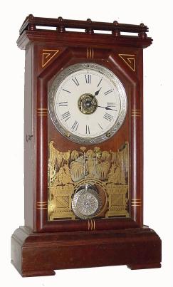 C.1880, Seth Thomas ÓOMAHAÒ, walnut cased clock from the famous City Series, 8-day time and strike. — Antique Clocks Price Guide