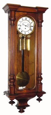 C.1875, Austrian, 3-Weight ÒGrand SonnerieÓ walnut cased wall clock. — Antique Clocks Price Guide