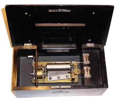 C.1880, Swiss, 4-Tune Music Box, as-found. — Antique Clocks Price Guide