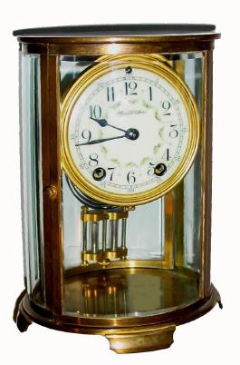 C.1905, Seth Thomas, ÓOval Crystal RegulatorÒ, 8-day time and gong strike. — Antique Clocks Price Guide