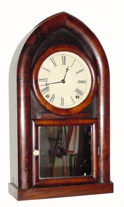 C.1850 J. C. Brown, Forestville, Conn., 8-day time/strike rosewood beehive clock. — Antique Clocks Price Guide