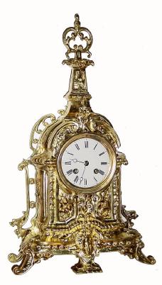 Mixed lot: C.1880, French, Japy Bell strike movement, now in a NEW cast brass clock case from India. — Antique Clocks Price Guide
