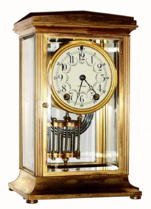 C.1909 Seth Thomas Clock Co., ÒEmpire No. 23Ó, 8-day time/strike crystal regulator. — Antique Clocks Price Guide