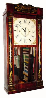 C.1832 Chauncey Boardman, 30-hour time/strike wood movement shelf clock. — Antique Clocks Price Guide