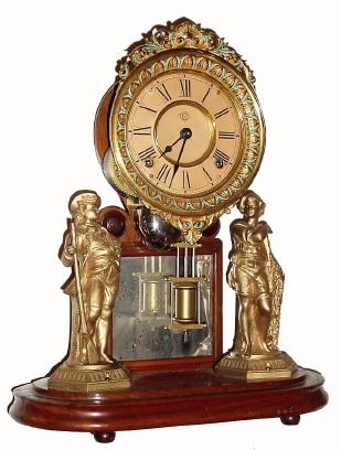 C.1880, Ansonia ÒCrystal Palace No. 1Ó, less dome, 8-day time and strike. — Antique Clocks Price Guide