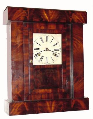 C.1845, Chauncey Jerome, Mini Empire shelf clock, time and strike /movement not original. — Antique Clocks Price Guide