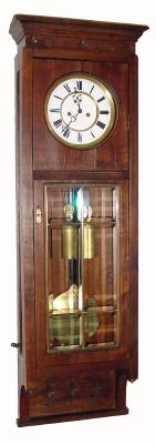 Mixed Lot, Austrian 2-weight movement, C.1870, now in a C.1915, walnut box style regulator case with 6 panes of beveled glass. — Antique Clocks Price Guide