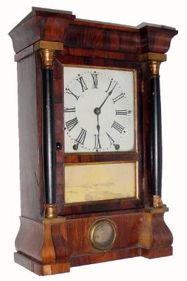 C.1880, Seth Thomas, Mini ÒColumnÓ clock, 8-day, with restorations. — Antique Clocks Price Guide
