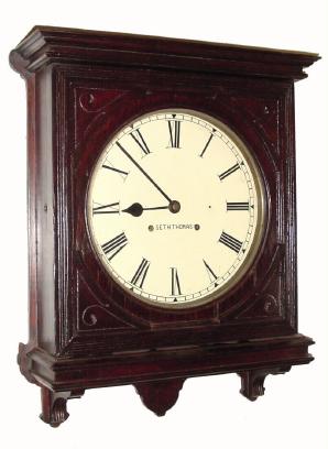C.1909, Seth Thomas Clock Co., ÒOffice No. 5Ó, 8-day time/strike wall clock. — Antique Clocks Price Guide