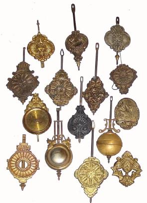 Box lot of 15 American Kitchen and Parlor pendulums, — Antique Clocks Price Guide