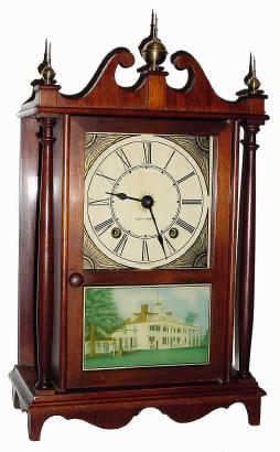 C.1928, Seth Thomas Clock Co., ÒKingsburyÓ, 8-day time and strike miniature Pillar and Scroll mantel clock. — Antique Clocks Price Guide