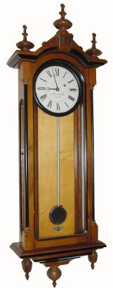 C.1977, (dated certificate included) E. Howard and Co., ÓRegulator No. 59Ò, ÓViennaÒ style walnut cased timepiece, weight driven, 8-day. — Antique Clocks Price Guide