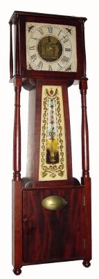 C.1835, Vermont or Maine, Mini Tall case clock, timepiece, weight driven. — Antique Clocks Price Guide