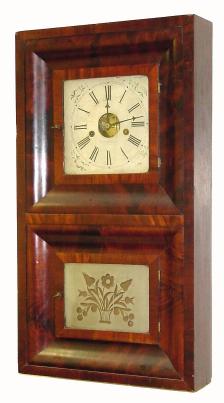 C.1840, Forestville Mfg Co, Bristol, Ct, ÒDouble Deck OGÓ, eight day, 2-weight. — Antique Clocks Price Guide
