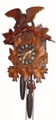 C.1900 American Cuckoo Clock Co., Philada, 30-hour time/strike/ cuckoo clock. — Antique Clocks Price Guide