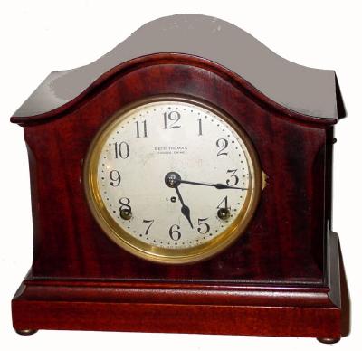 C.1914 Seth Thomas Clock Co., ÓChime Clock No. 55Ò, 8-day Westminster chime on 4 bells ÓSonora chimeÒ mantel clock. — Antique Clocks Price Guide