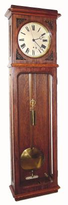 C.1889, Lenzkirch, JewelerÕs Regulator, 1-Wt, with center seconds and maintaining power, in a laboratory style oak case. — Antique Clocks Price Guide