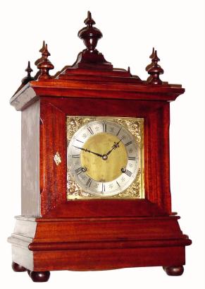 C.1911, New Haven Clock Co., ÓChime No. 4Ò mahogany (solid) mantel clock. — Antique Clocks Price Guide