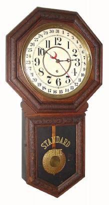 C.1910, Sessions Clock Co, Forestville, Conn, ÒSTAR POINTERÓ, time and calendar, 8-day. — Antique Clocks Price Guide
