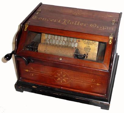 C.1886, ÒConcert Roller OrganÓ, with 10 cobs. — Antique Clocks Price Guide