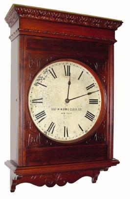 C.1887, Self Winding Clock Co., ÒNo. 10Ó, self winding wall timepiece. — Antique Clocks Price Guide