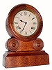 C.1880, E. Ingraham ÒGRECIANÓ 8-day, time and strike, in a figured ash case. 
