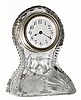 C.1915, New Haven, Cut Glass Novelty, with original 30-hour fit up rear wind movement. 