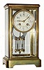 C.1910, French, Marti and Cie. 4-glass crystal with fancy dial bearing floral garlands. 