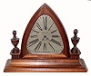 C.1920, Waltham Clock Co., Mass, a desk style picture frame clock in a mahogany case, with lancet shaped silvered dial, 8-day. 