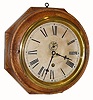 C.1914, Waterbury Clock Co., ÓTHE OAK LEVERÒ, octagonal wall clock, 8-day. 