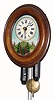 C.1900, German, 30-hour 2-Weight, picture clock. 