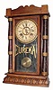 C.1885, Gilbert ÒEUREKAÓ, time, strike and simple calendar, 8-day in oak case. 