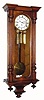 C.1875, Austrian, 3-Weight ÒGrand SonnerieÓ walnut cased wall clock. 