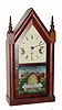 C.1880 Waterbury Clock Co., 30-hour time/strike rosewood steeple clock. 