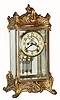 C.1915 New Haven Clock Co., ÒThoreauÓ, 8-day time/strike crystal regulator. 
