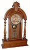 C.1880, Ansonia Walnut Parlor clock, 8-day time and strike, with restorations. 