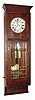 Mixed Lot, Austrian 2-weight movement, C.1870, now in a C.1915, walnut box style regulator case with 6 panes of beveled glass. 