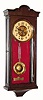 Mixed lot, running OK, C.1860, German key lock case and key, now with a C.1910 spring movement with embossed dial center and pendulum. 