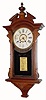 C.1885, New Haven ÒRegulator C.C.Ó walnut, with advertising, case incomplete.